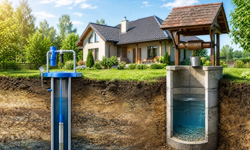 Автономное водоснабжение загородного дома Красногорск: скважина или колодец